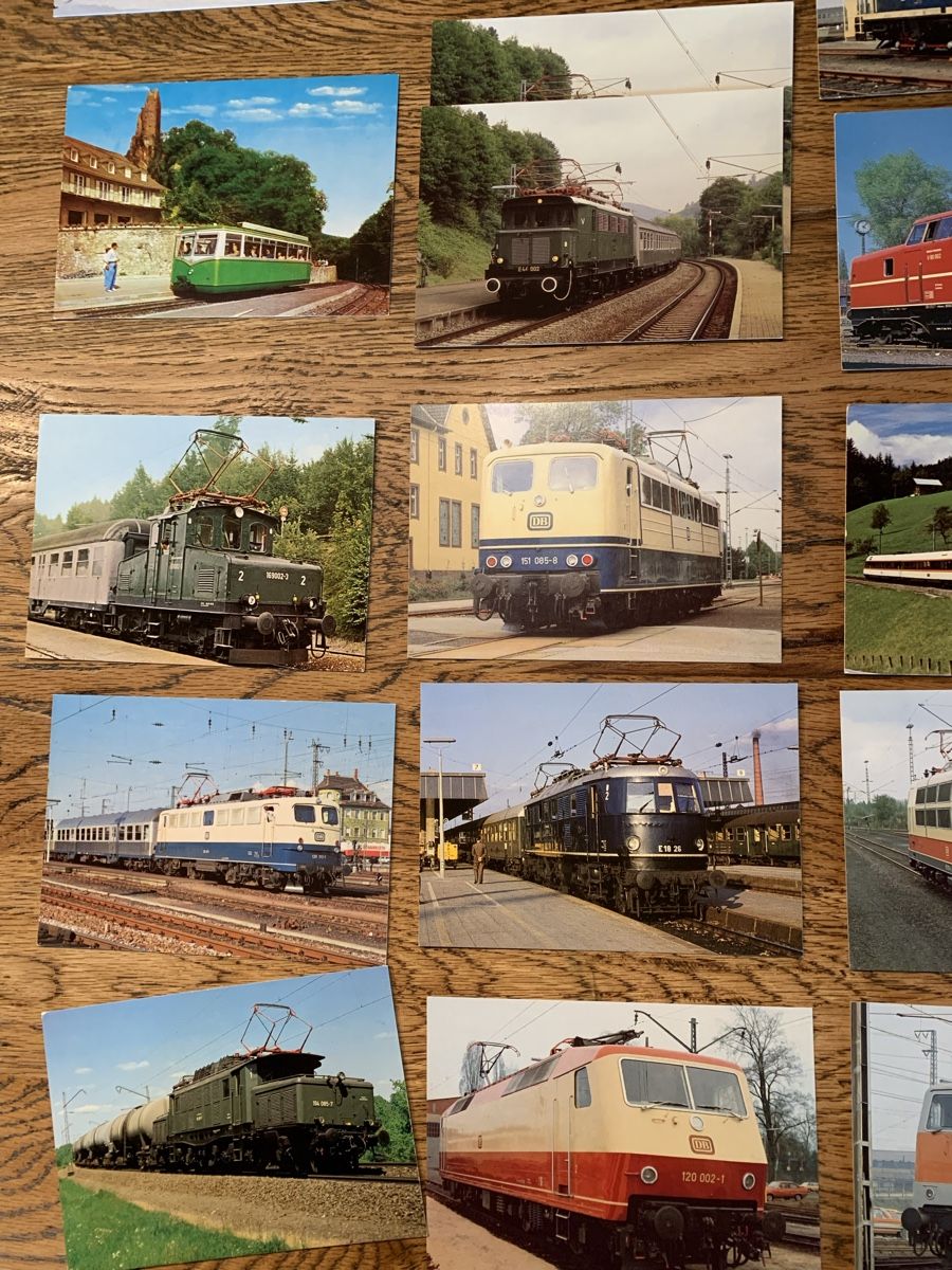 Modelleisenbahnen: Deutsche Diesel - E - Loks, andere, Bilder- Postkarten 33 St – Gebraucht aus Winden von EmilNeu 7