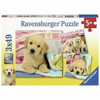 Ravensburger 3X49 Teile Puzzle Kuschelige Hündchen