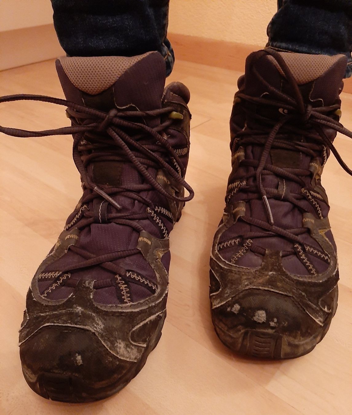 Salomon Herrenschuhe: SALOMON Wanderschuhe Schuhe Trekkingschuhe Bergschuh GoreTex – Gebraucht aus Wilderswil von SFSw 1