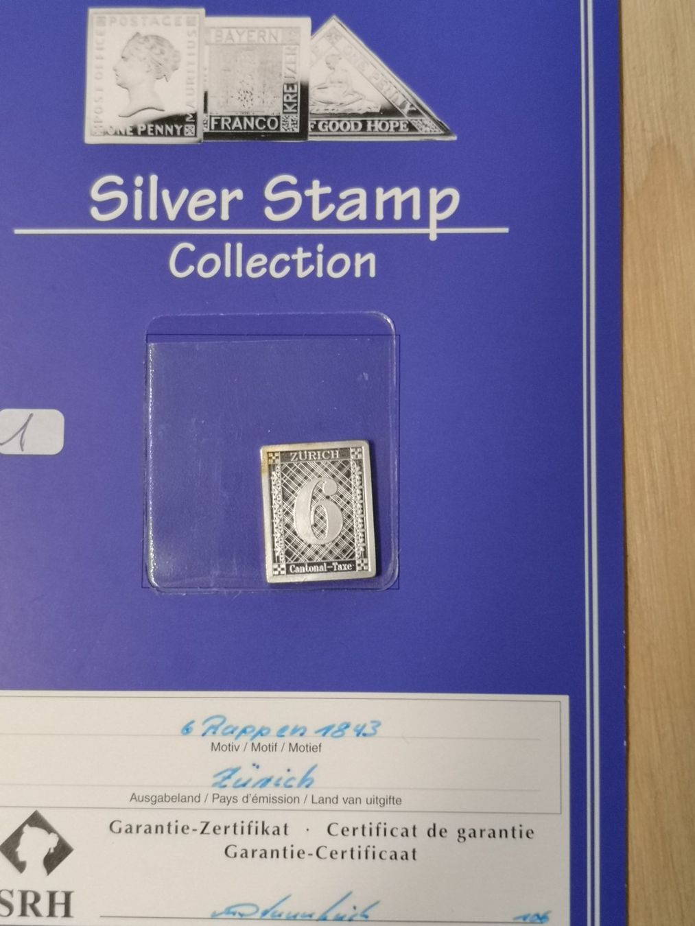 Tutti i francobolli: Silver Stamp Zürich 6 Briefmarke – Usato da Heimberg venduto da Newyorker5