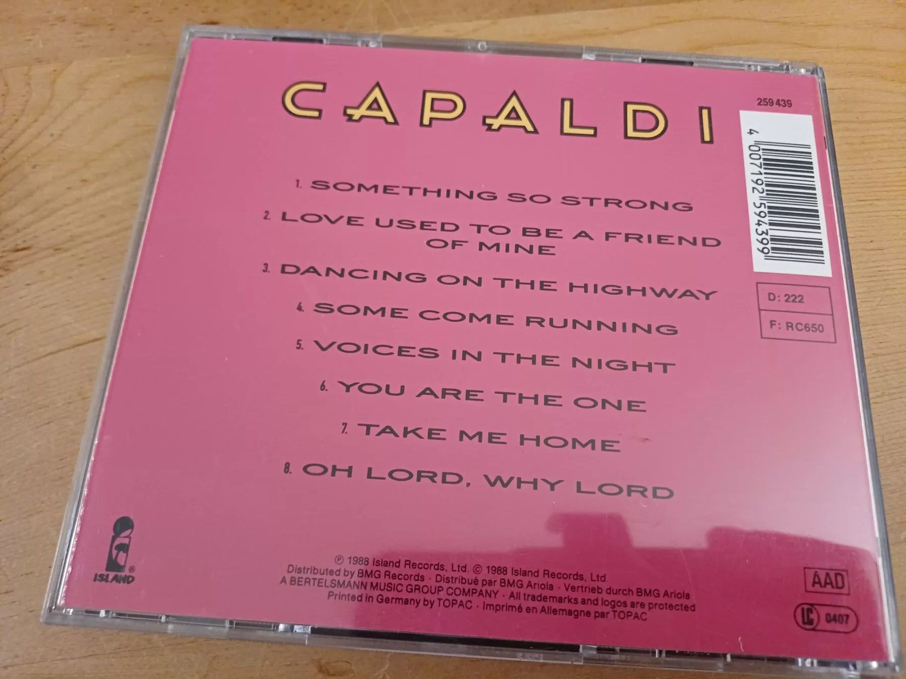 CD: Jim Capaldi – Some Come Running – Usato da Jona venduto da Rreto71 3