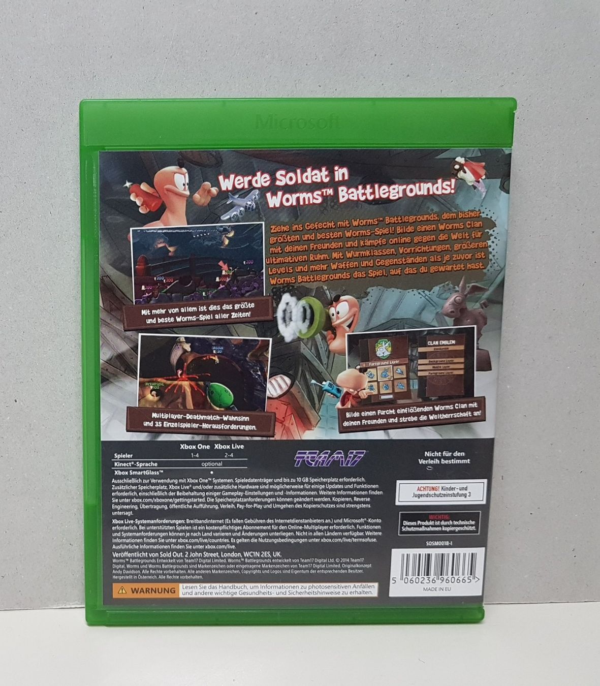 Microsoft Giochi: 😎Xbox One  Worms Battlegrounds werde Soldat – Usato da Schüpfheim venduto da Games_Spielkonsolen 2