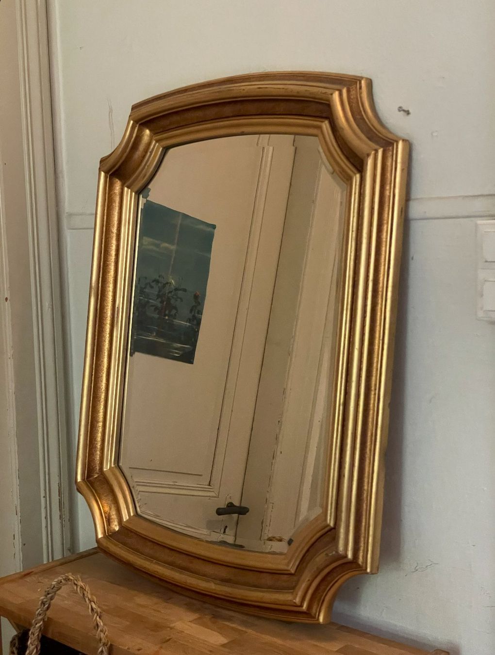Miroirs: Goldener Vintage Spiegel – D'occasion à Basel par jasvet