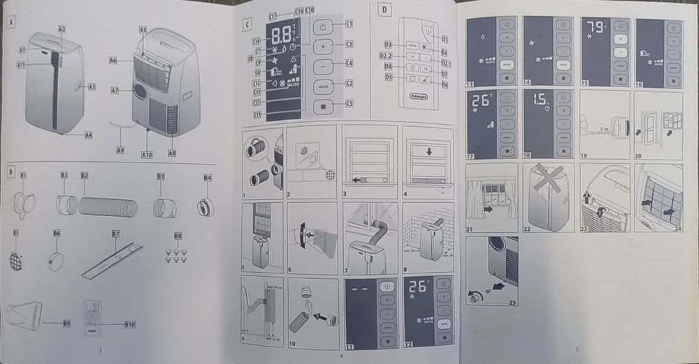 De'Longhi Klimageräte: DeLonghi Pinguino PAC EX120 Klimagerät inkl. Fenstereinsatz – Gebraucht aus Jona von Guhlmario 3