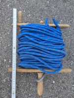 Fischerboot Blaues Seil auf Holzhaspel, ca. 20m, 