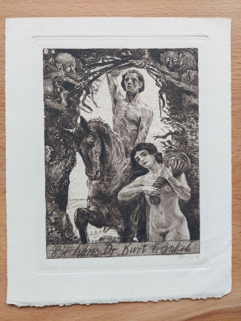 Dipinti: Exlibris Bruno Heroux - Original Radierung – Usato da Obfelden venduto da Knauserig2026