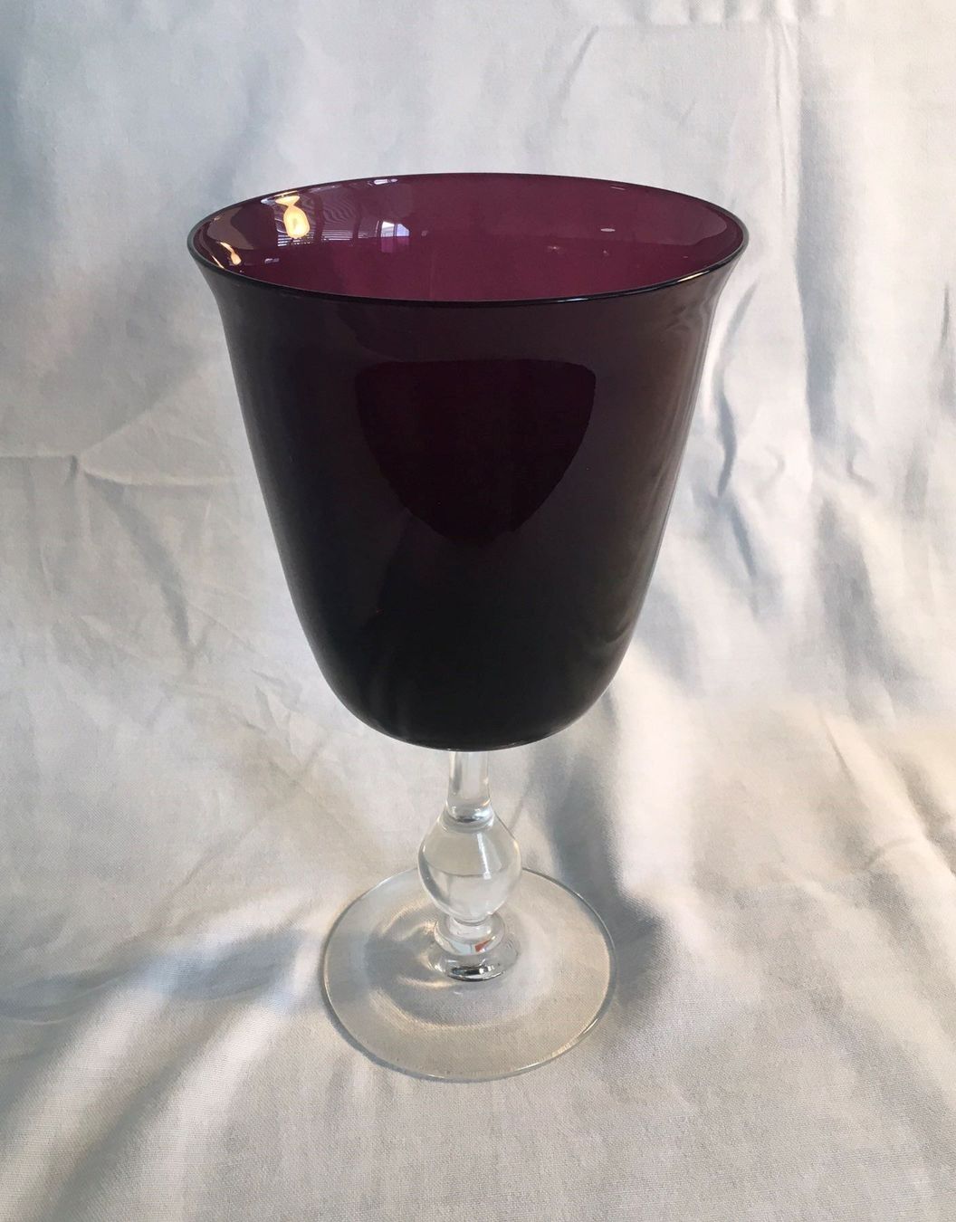 Vasi & Recipienti: Dunkelrot eingefärbte Kelchvase – Usato da Basel venduto da citystore 1