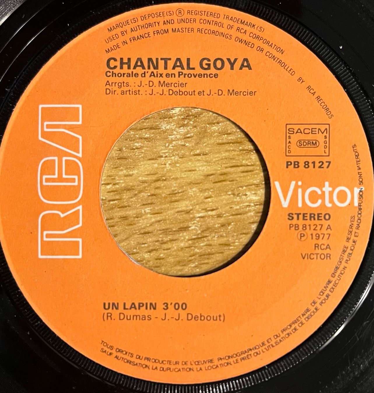 Dischi in vinile: CHANTAL GOYA - UN LAPIN / A.B.C.D. – Usato da Bussigny venduto da vinyl-pas-cher 2