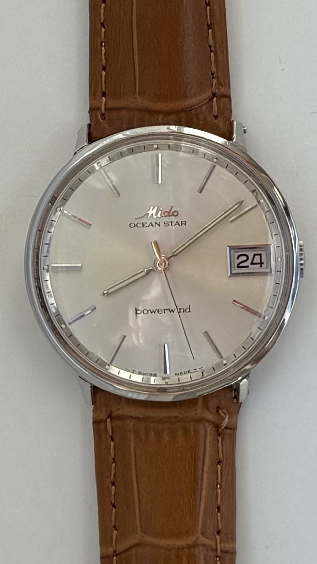 Mido Montres: Mido Ocean Star Automatic Powerwind 35,5 mm mit Krone  – D'occasion à Zürich par Fidel59