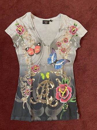 T-shirt en V Christian Audigier - taille M