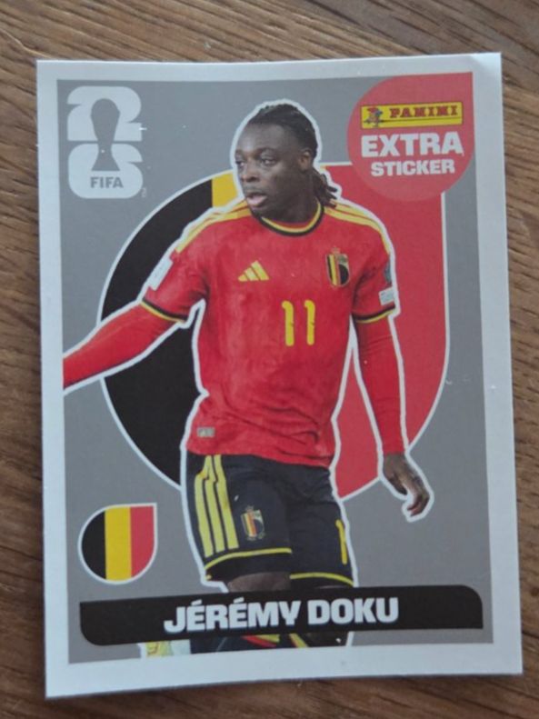 Panini Carte collezionabili: Jérémy Doku, Panini extra Sticker, silber – Nuovo (secondo la descrizione) da Basel venduto da Mccasi