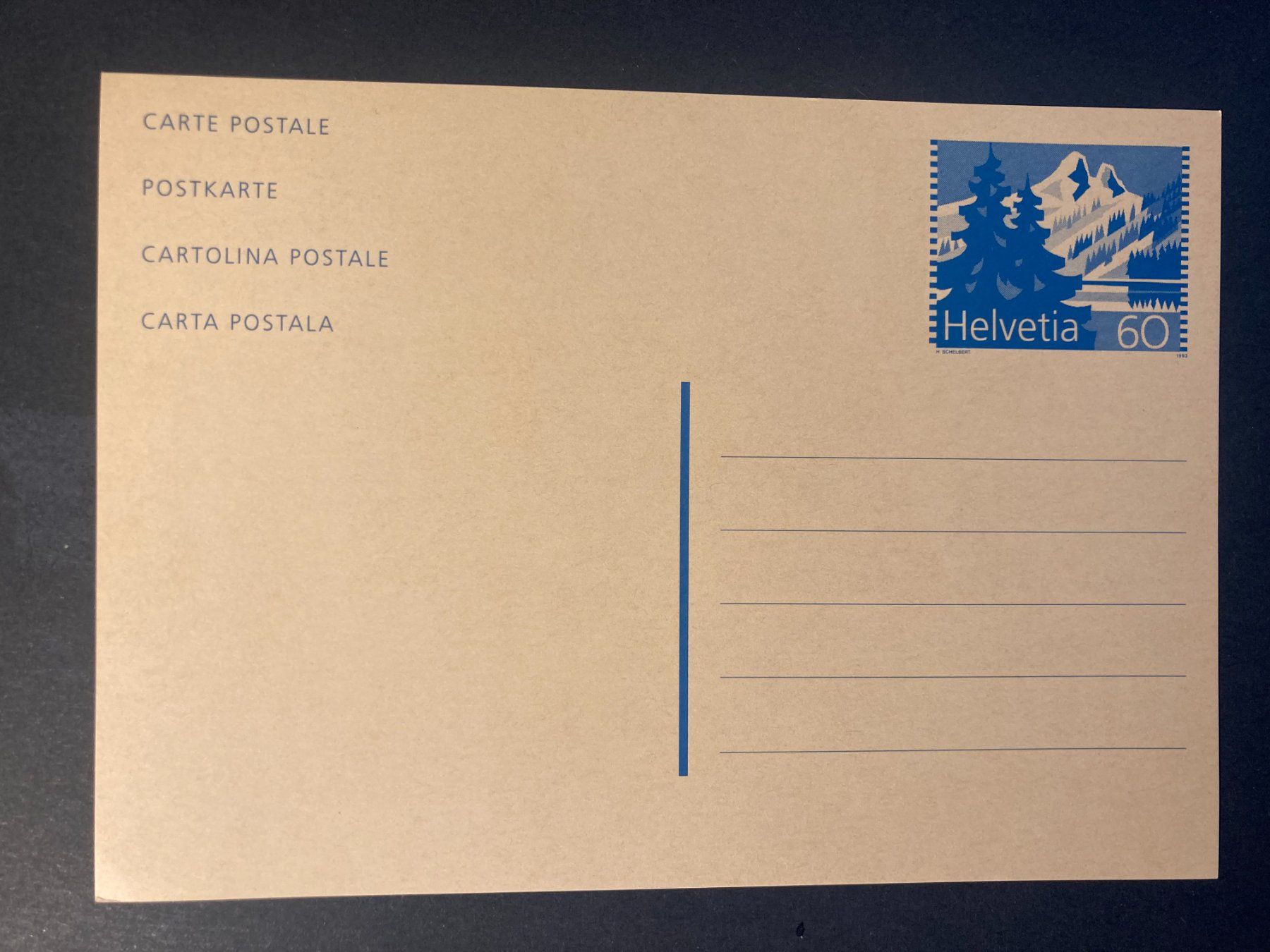 Tutti i francobolli: Schweiz 1993 Ganzsache Bergseen 60 postfrisch – Nuovo (secondo la descrizione) da Winterthur venduto da schnueps