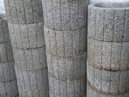 Pflanzringe Beton grau rund Gartenbedarf gebraucht