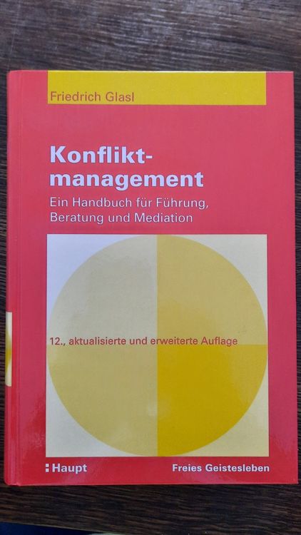 Konfliktmanagement Friedrich Glasl Kaufen auf Ricardo