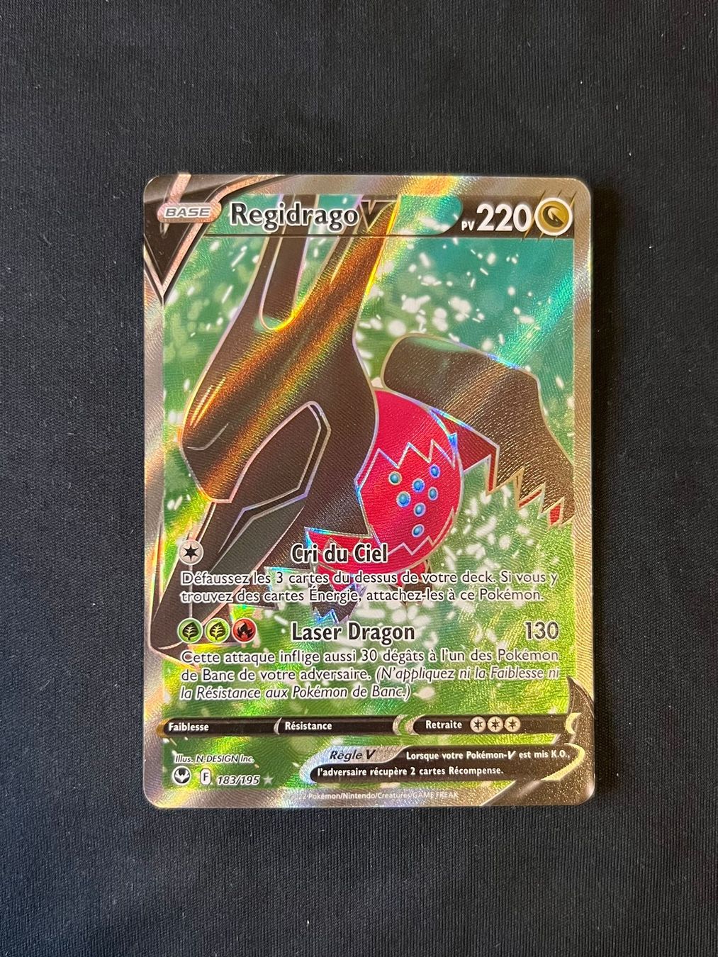 Pokémon Carte collezionabili: Regodrago V full art FRançais 183/195 – Nuovo (secondo la descrizione) da Genève venduto da Jojo_pokemon