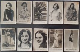 Sammelkarten "Die schönsten Frauen der Welt" 1930er Jahre