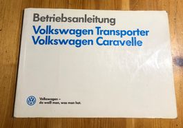 Betriebsanleitung Volkswagen Transporter 1989