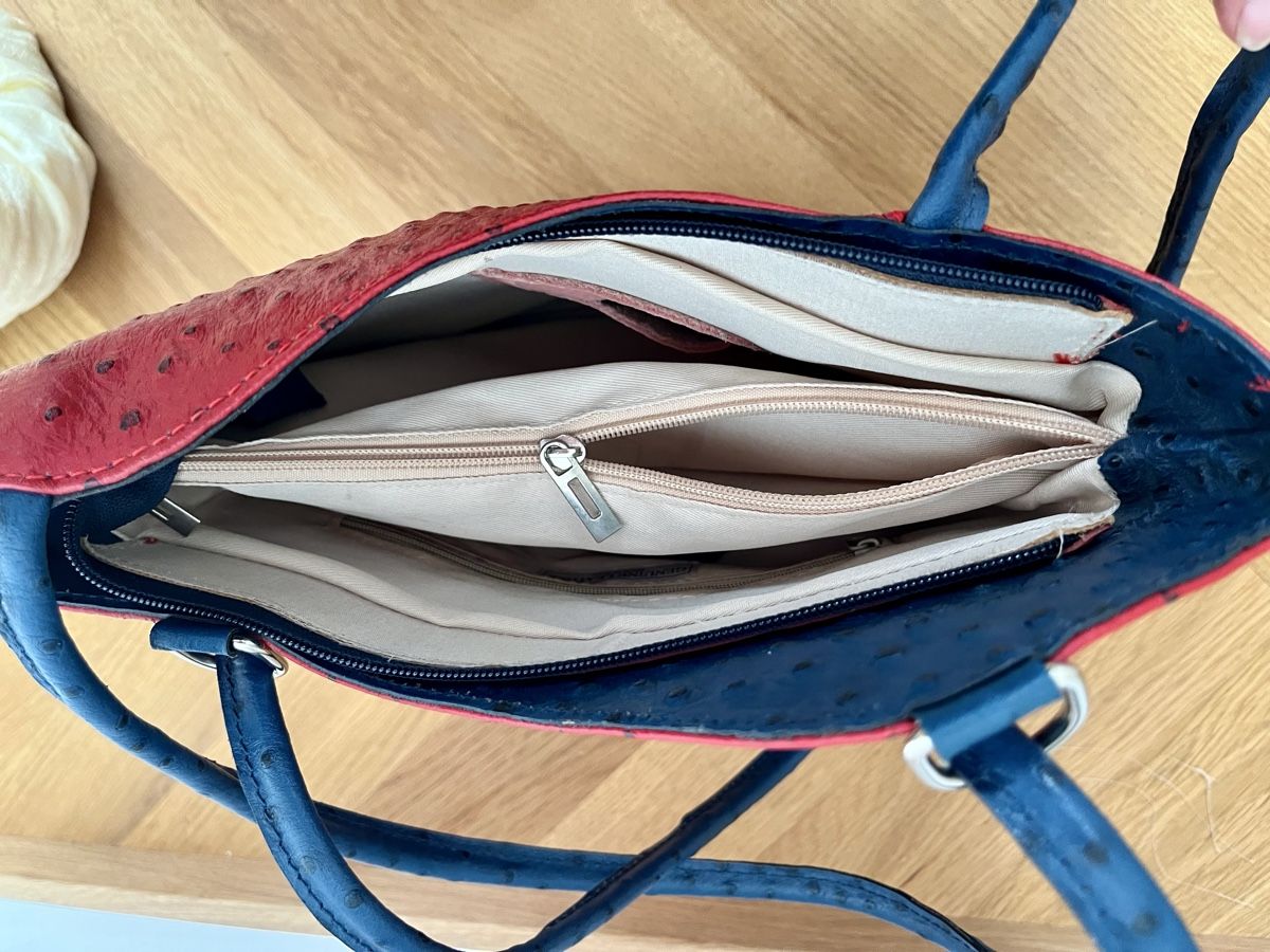 Borse da donna: Handtasche aus Straussenleder – Usato da Oltingen venduto da ugradel 3