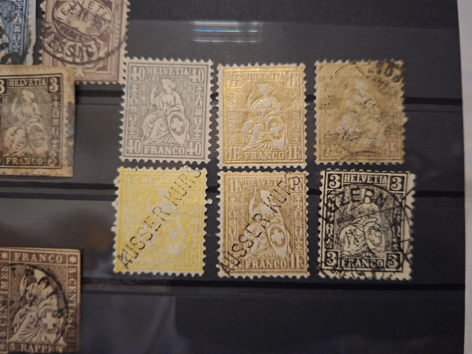 Alle Briefmarken: Lot Sitzende Helvetia div. – Gebraucht aus Balgach von SIMEON27 2