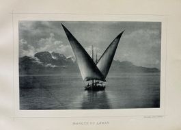 gr. Lichtdruck Gabler, Interlaken, 1895 - Barque du Léman
