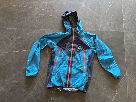 Haglöfs Laufjacke Damen Grösse M leichte Windjacke blau