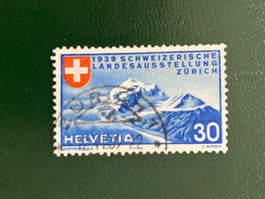 Schweiz 1939 Landi 30 d Vollstempel ZÜRICH 1 12.VI.39