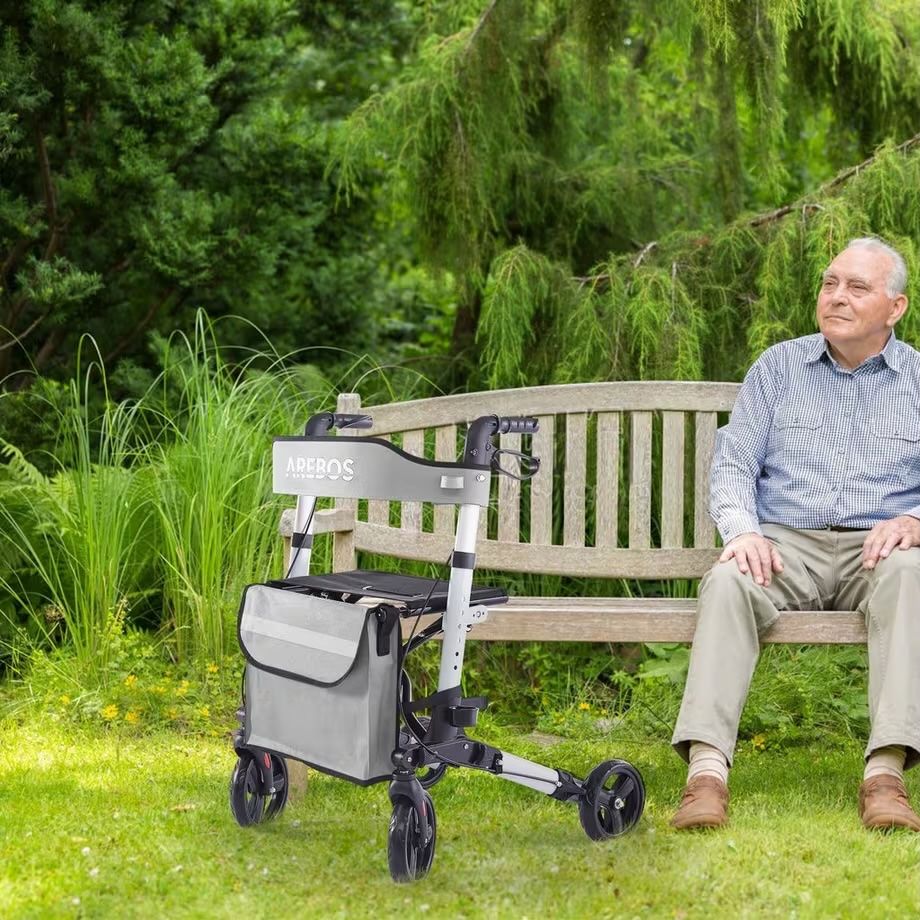 Ausili per la deambulazione: Arebos Alu Rollator | Klappbar - NEU – Nuovo (secondo la descrizione) da Nebikon venduto da warendiscount 1