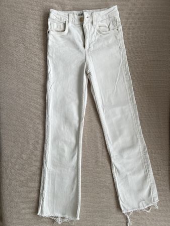 Weisse Zara Jeans, Grösse 32