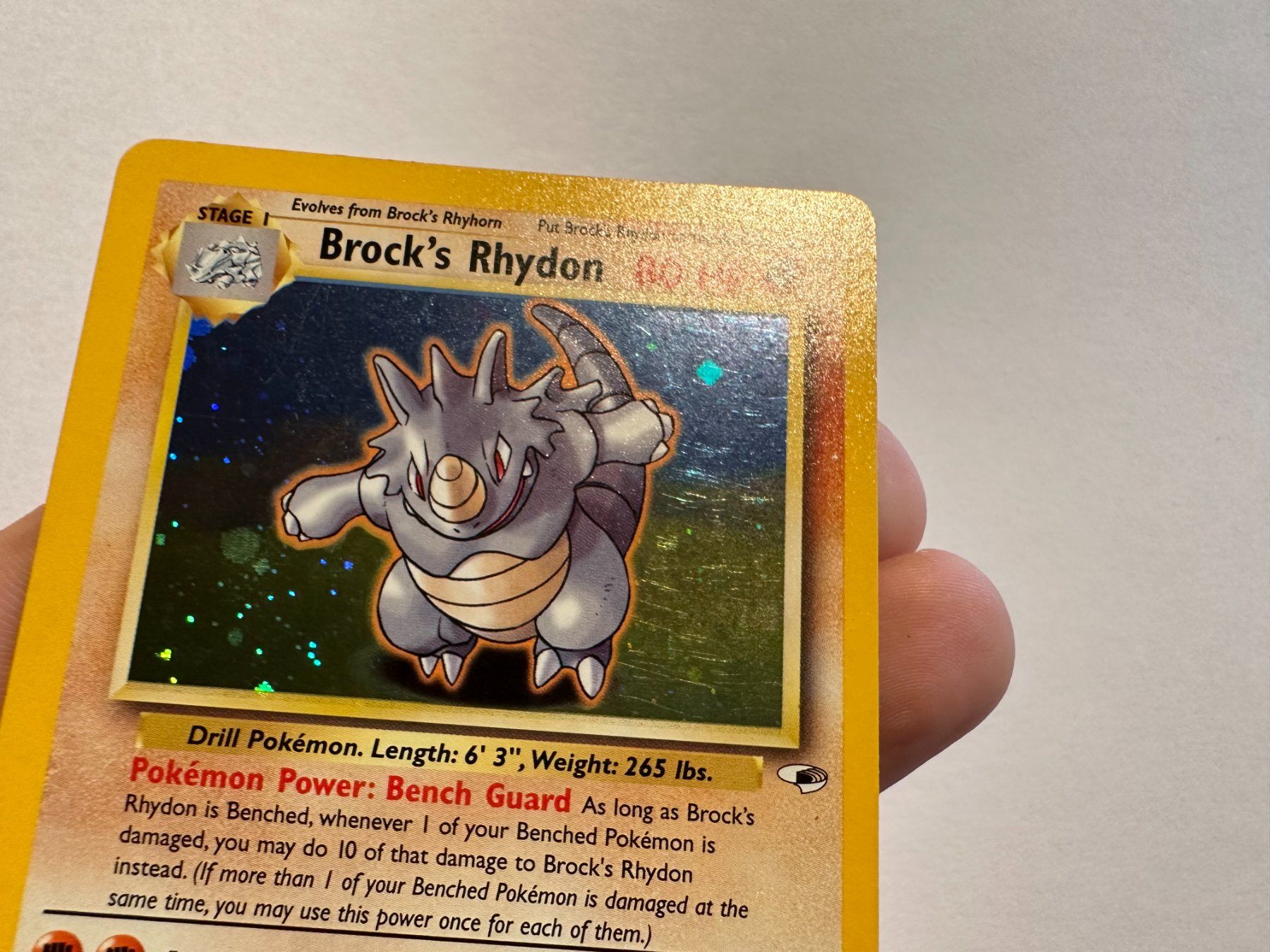 Pokémon Sammelbilder & Trading cards: Brock's Rhydon holo Gym Heroes EN – Gebraucht aus Hagendorn von Pokecollectorch 2