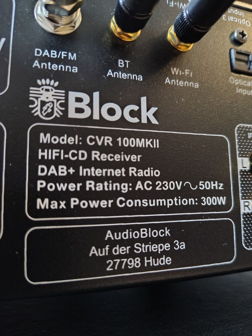 Amplificatori: Block CVR 100+ mk2 bluetooth - Verstärker – Usato da Basel venduto da Threemice 6