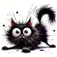😻✨„Miau Love!“ – Süsses Schwarzes Kätzchen zum Aufbügeln😜