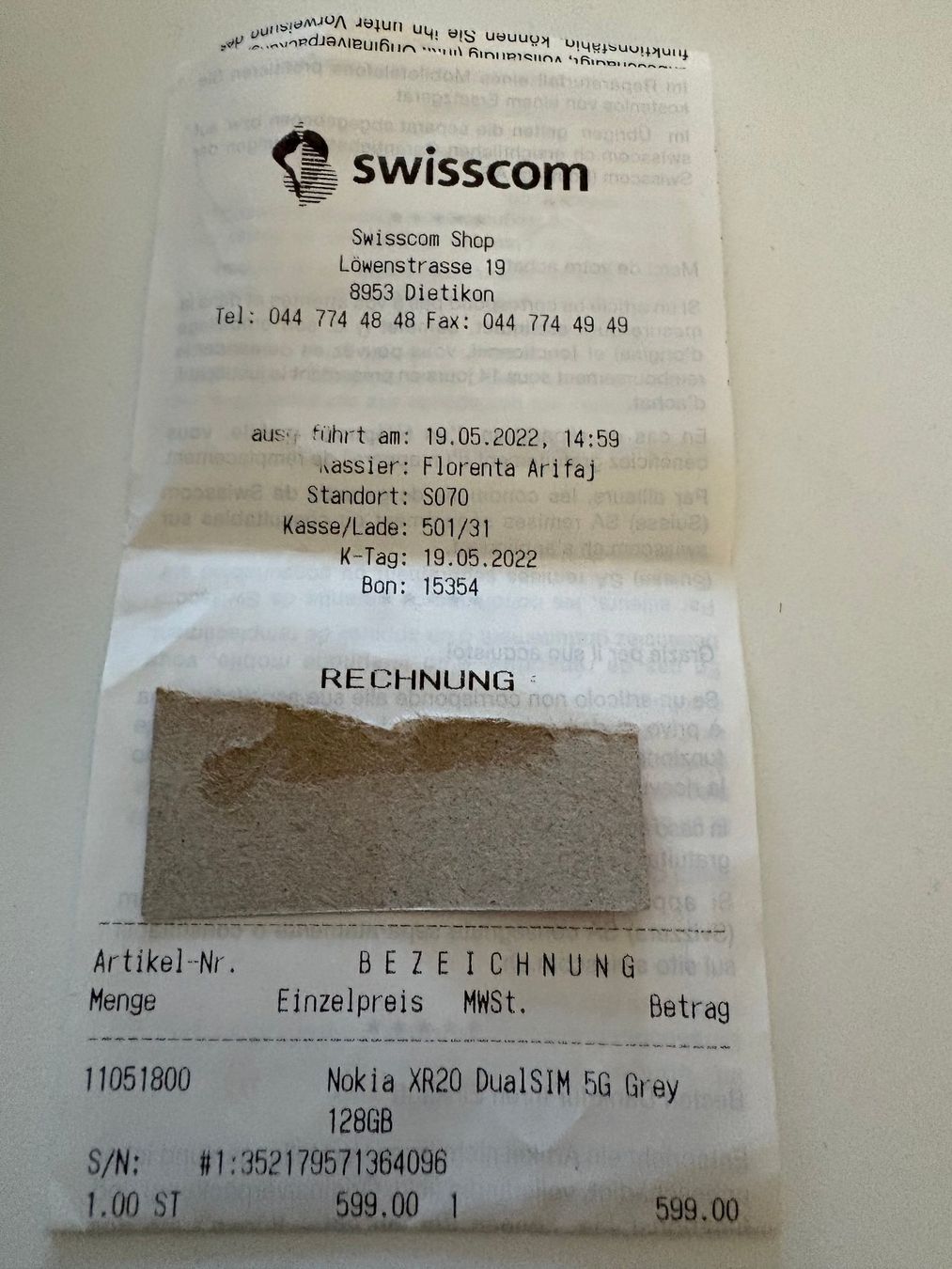 Nokia Telefoni cellulari / Smartphones: Natel Nokia XR 20 – Usato da Stetten AG venduto da Filu7 3