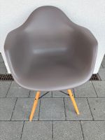 6 x Replica Eames Vitra Esszimmerstühle taupe