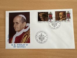 Papst Paul VI. Briefmarke Vatikan 1978 -