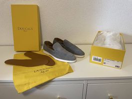 Doucals Herren Loafer aus Wildleder  Grau  Gr. 42