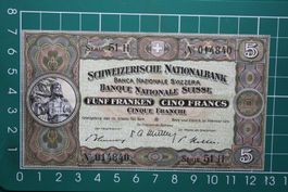 wenig gebraucht schweizer wilhelm tell fünf franken 1951