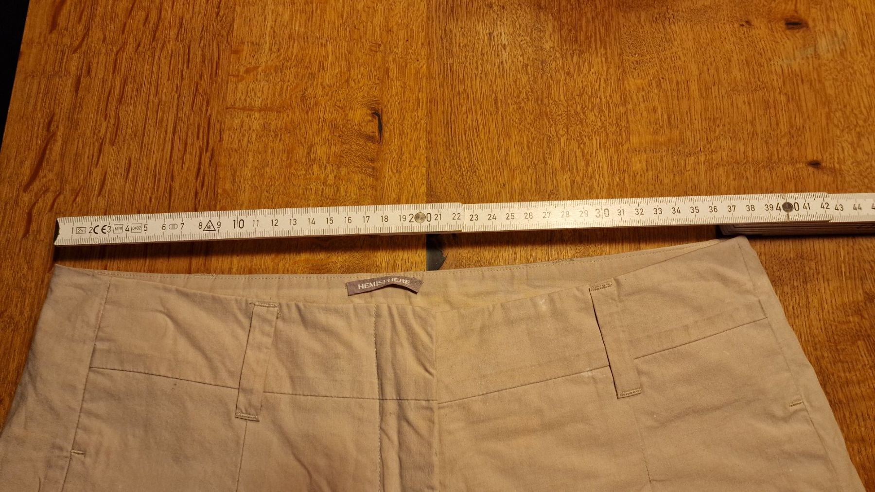Hemisphere Pantaloni: Hose von Hemisphere, Gr. L, beige, NEU – Usato da Rütihof venduto da tweedy123 3