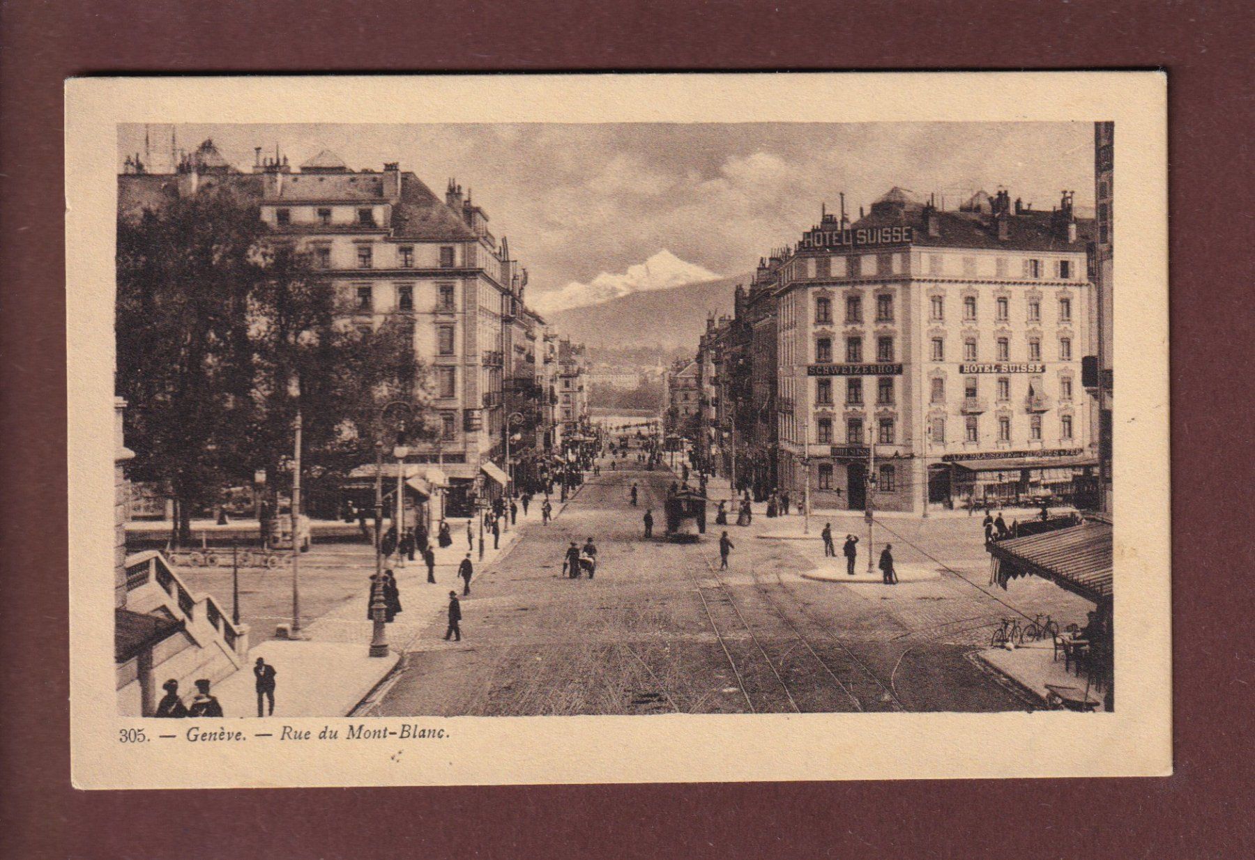 Cartoline postali: GENEVE - Hôtel Suisse – Usato da Pully venduto da nicecards