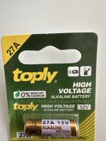 Toply 27A 12V Alkaline Batterie neu in Originalverpackung