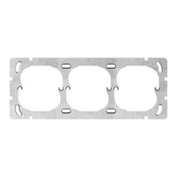 UP Befestigungsplatte FH 1×3 3×52mm, Feller