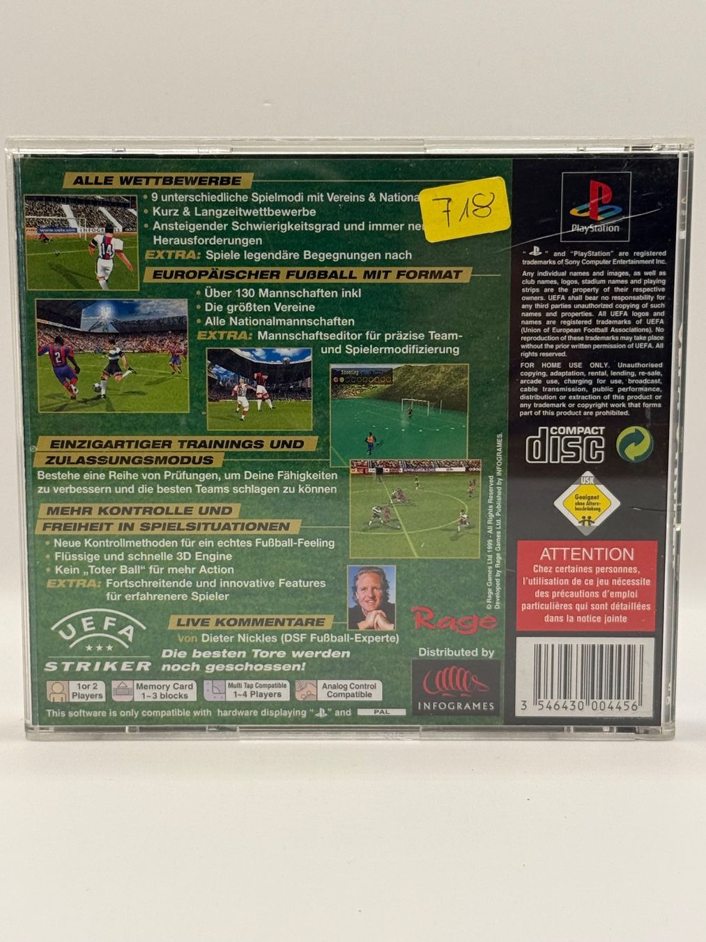 Giochi: Uefa Striker  -  Playstation 1 - OVP – Usato da Dietikon venduto da gab_qz7y 1