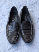TOD'S Mokassins Leder Dunkelbraun 39,5