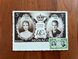 Postkarte Monaco 1956 Erstag  (M541)