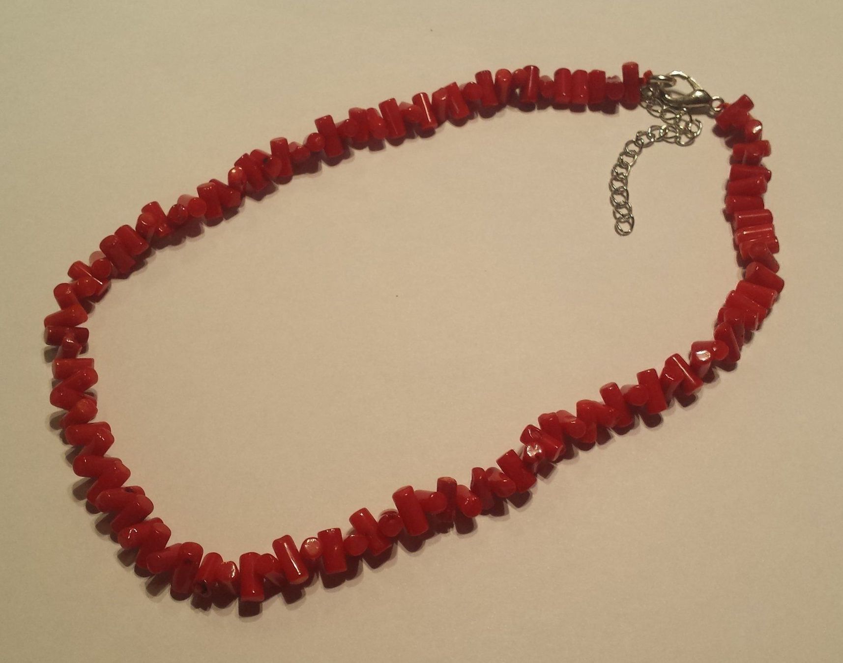 Catenine: Korallen Kette Collier Bambuskoralle – Usato da Matten b. Interl venduto da alleswasgutist 1