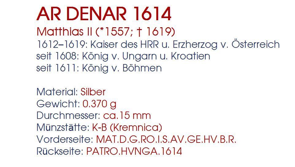 Alle Münzen: AR Denar 1614 lot 2 – Gebraucht aus Flamatt von samowarow 1
