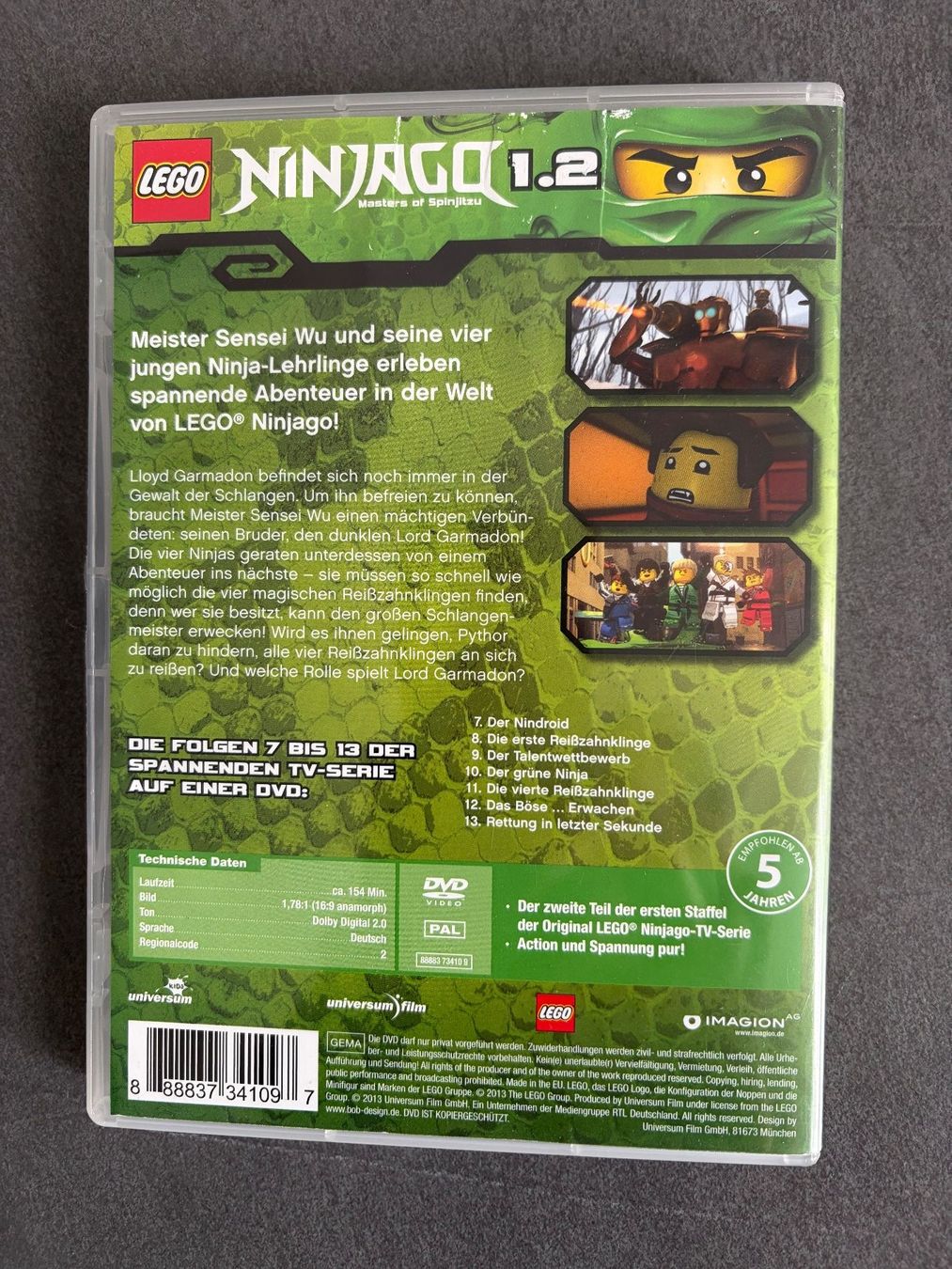 Alle DVDs: DVD Ninjago 1.2, Lego – Gebraucht aus Beinwil am See von den_p9db 1