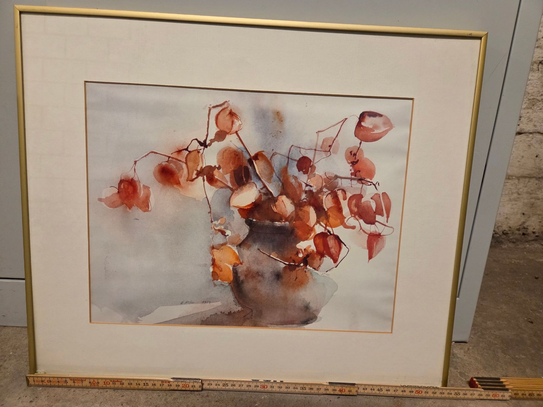 Dipinti: 2 Aquarellbilder "Physalis" – Usato da St. Gallen venduto da Razoon77 4
