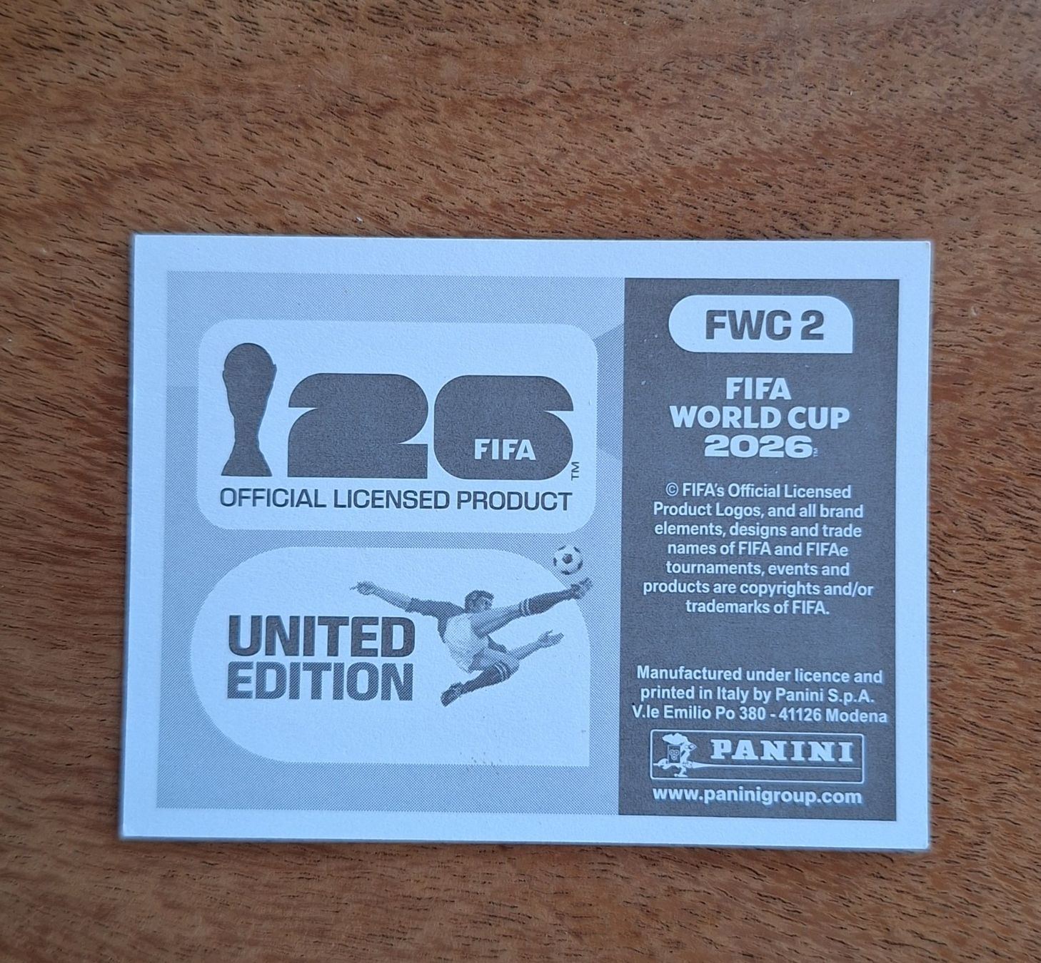 Panini Cartes à collectionner: Panini FWC 2 – Neuf (Voir description) à Romanens par Crocette 1