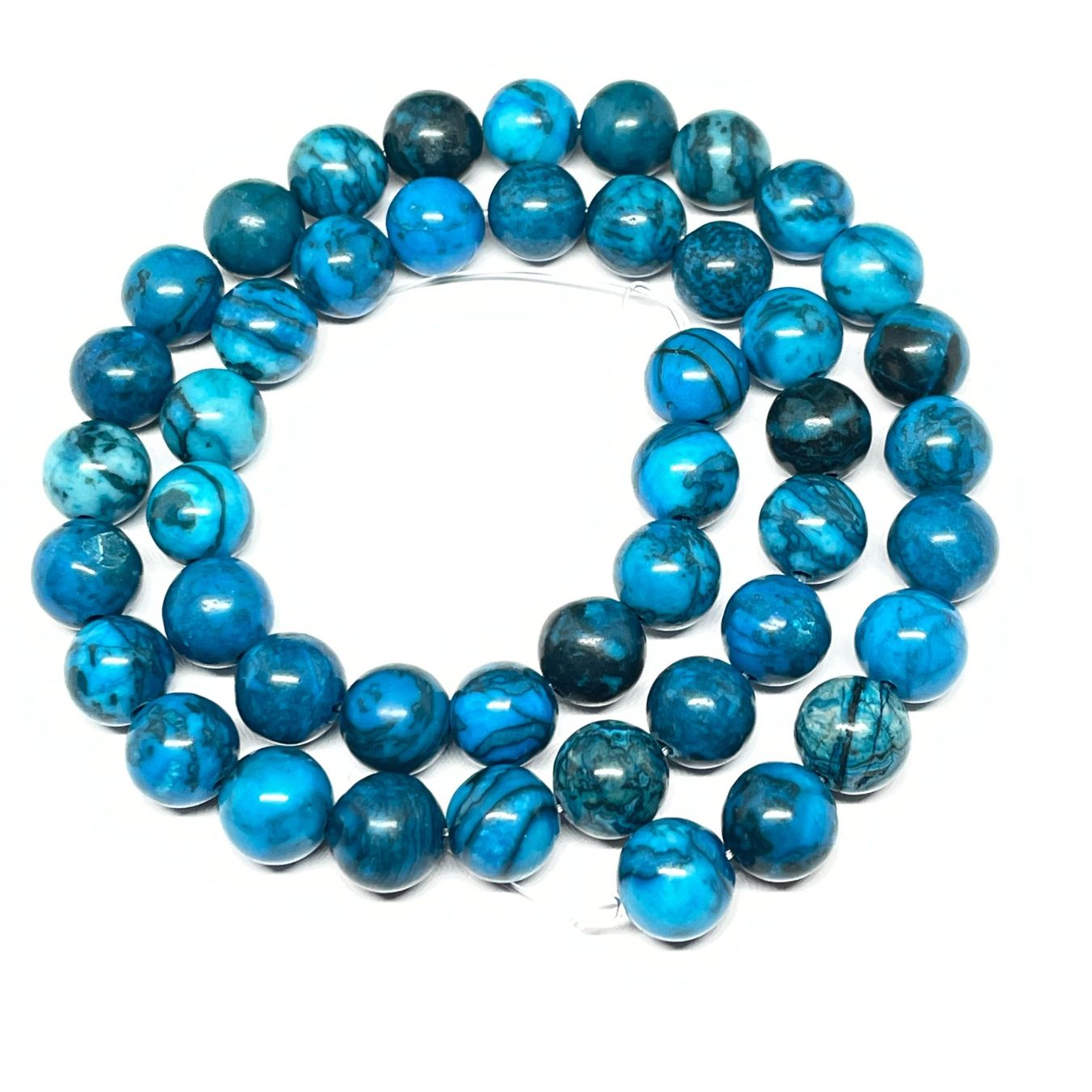 Catenine: Natürliche blaue AAA Jaspis Perlen, 8mm – Nuovo (secondo la descrizione) da Thun venduto da Creative-Art-Tess