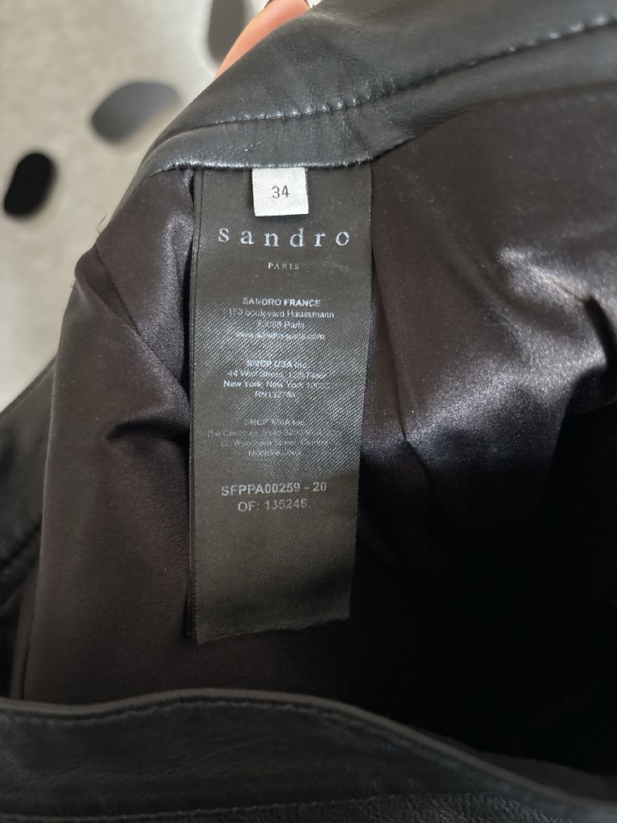 Sandro Pantaloni: SANDRO Lederhose schwarz Gr. 34 – Usato da Bottighofen venduto da lwa_11686 4